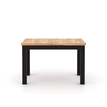 Išplečiamas valgomasis stalas DOO 120/160x75 cm ąžuolas craft/juoda