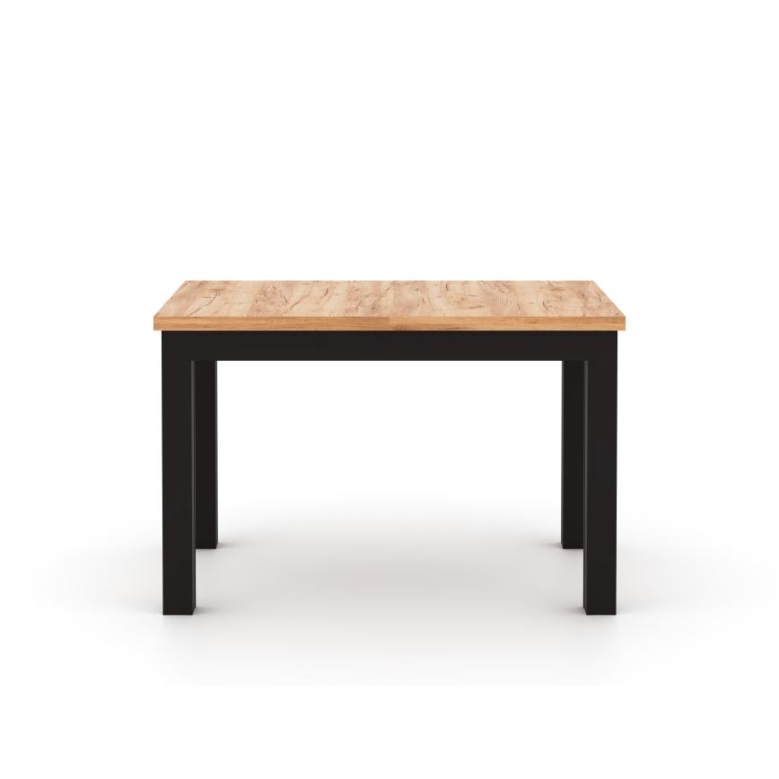 Išplečiamas valgomasis stalas DOO 120/160x75 cm ąžuolas craft/juoda