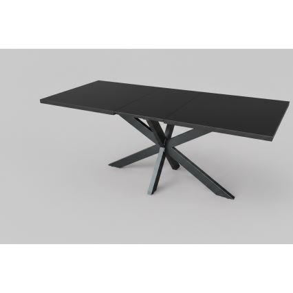 Išplečiamas valgomasis stalas SAMLE 150/190x80 cm juodas
