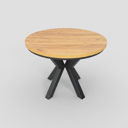 Išplečiamas valgomojo stalas CONVI 100/140x73 cm ąžuolas craft/juodas