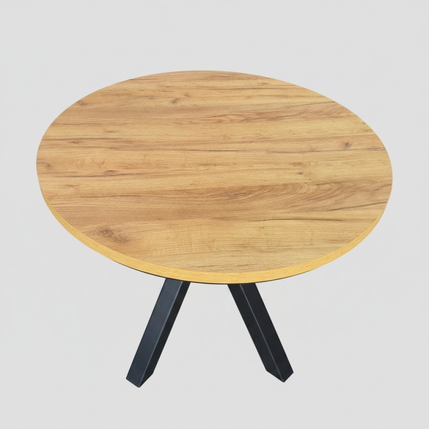Išplečiamas valgomojo stalas CONVI 100/140x73 cm ąžuolas craft/juodas