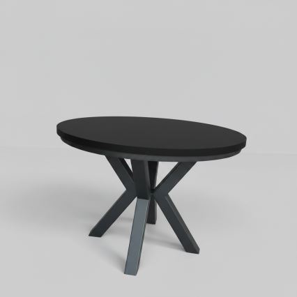 Išplečiamas valgomojo stalas CONVI 100/140x73 cm juodas