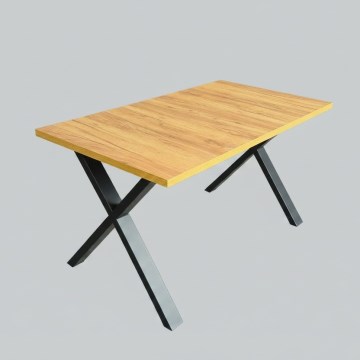 Išplečiamas valgomojo stalas DOMO 150/190x80 cm ąžuolas craft/juoda