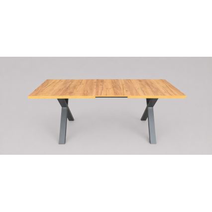 Išplečiamas valgomojo stalas DOMO 150/190x80 cm ąžuolas craft/juoda