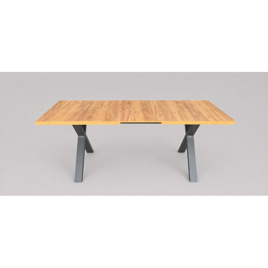 Išplečiamas valgomojo stalas DOMO 150/190x80 cm ąžuolas craft/juoda