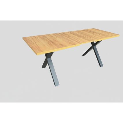 Išplečiamas valgomojo stalas DOMO 150/190x80 cm ąžuolas craft/juoda