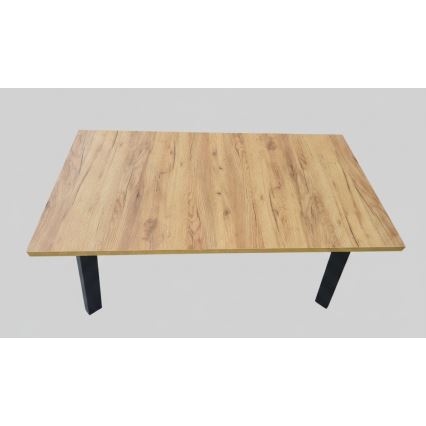 Išplečiamas valgomojo stalas KERNO 150/190x80 cm ąžuolas craft/juoda