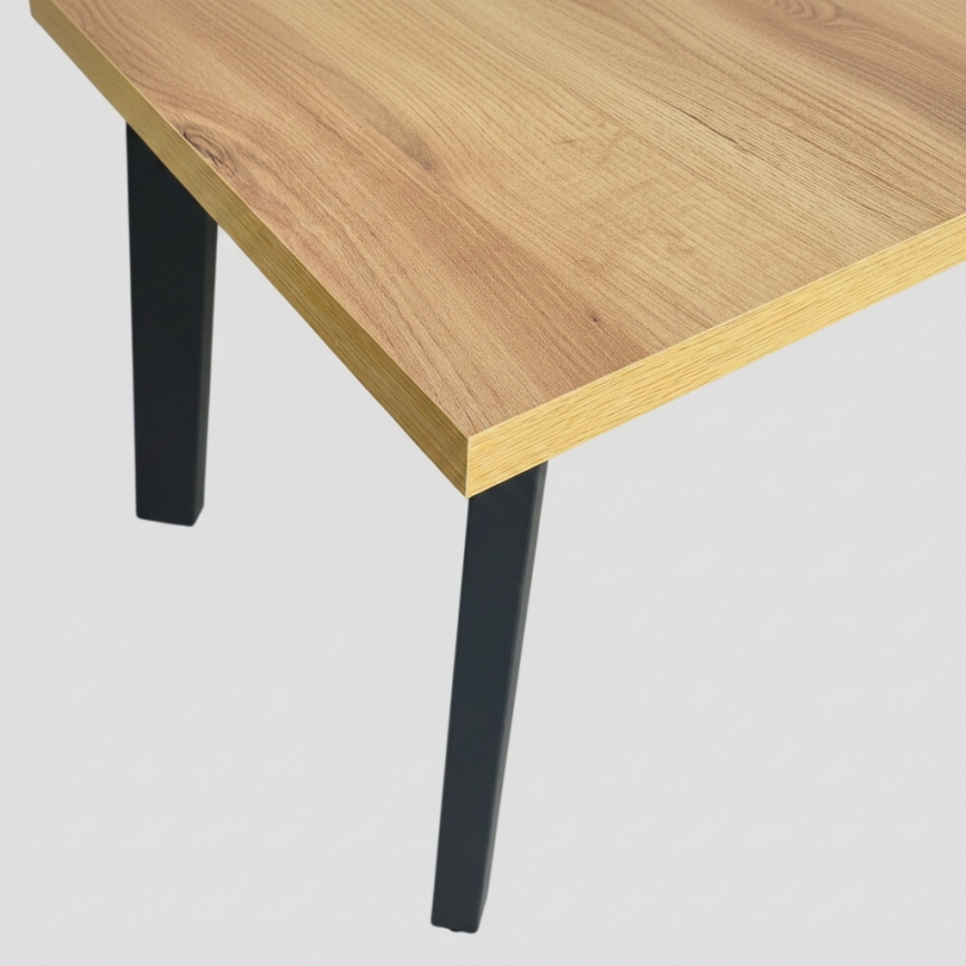Išplečiamas valgomojo stalas KERNO 150/190x80 cm ąžuolas craft/juoda