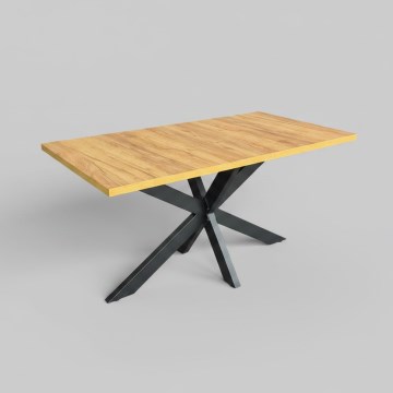 Išplečiamas valgomojo stalas SAMLE 150/190x80 cm ąžuolas craft/juoda
