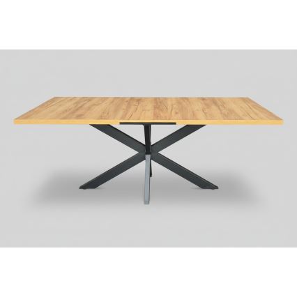 Išplečiamas valgomojo stalas SAMLE 150/190x80 cm ąžuolas craft/juoda