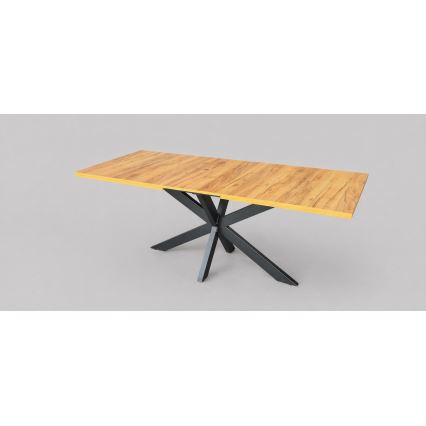 Išplečiamas valgomojo stalas SAMLE 150/190x80 cm ąžuolas craft/juoda