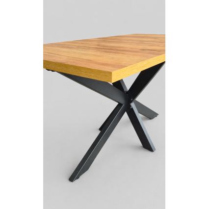 Išplečiamas valgomojo stalas SAMLE 150/190x80 cm ąžuolas craft/juoda