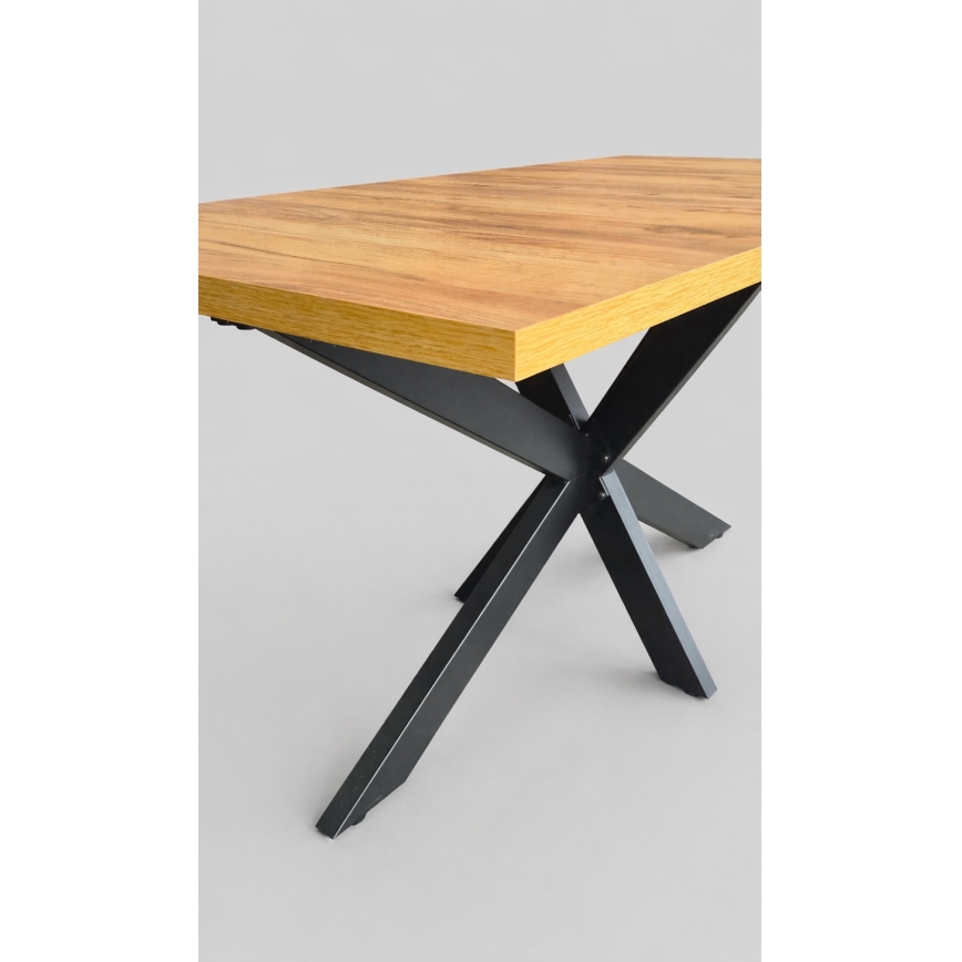 Išplečiamas valgomojo stalas SAMLE 150/190x80 cm ąžuolas craft/juoda