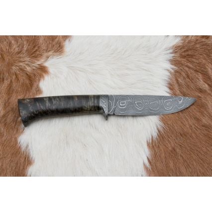 Išskirtinis Damasko peilis 12,7 cm klevas/agatas