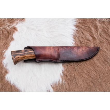 Išskirtinis Damasko peilis 12 cm bocote/juodmedis