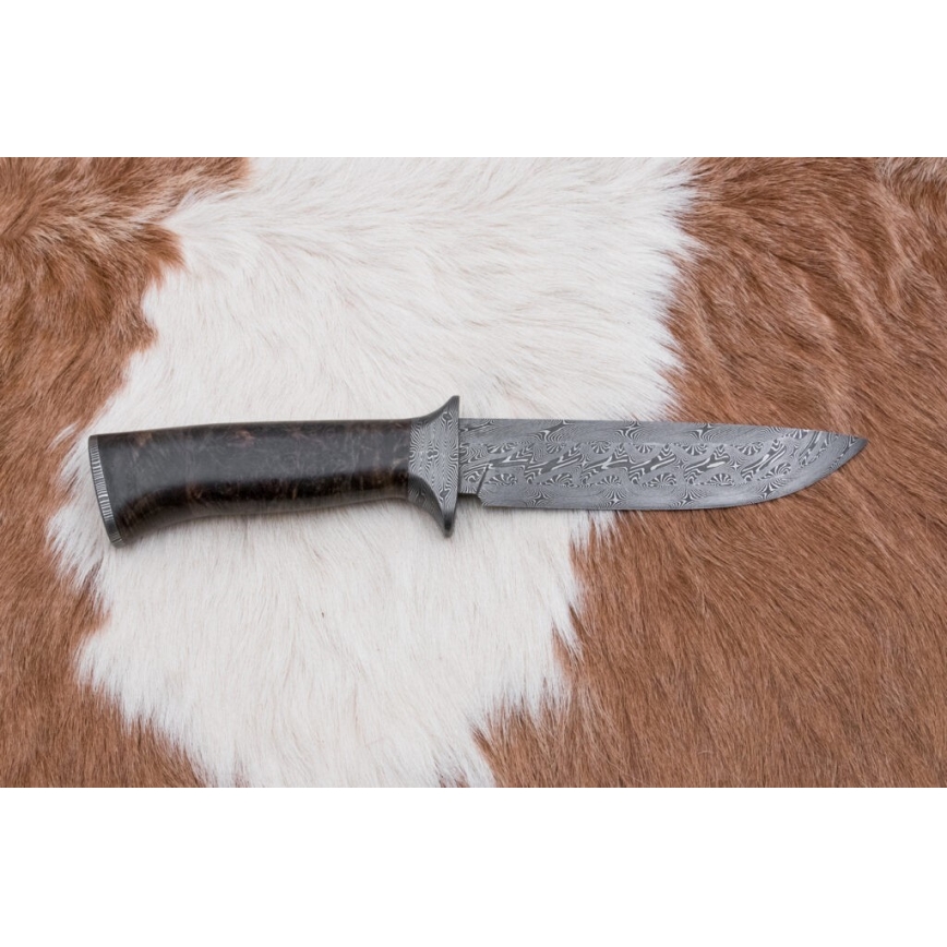 Išskirtinis Damasko peilis 13,8 cm klevas