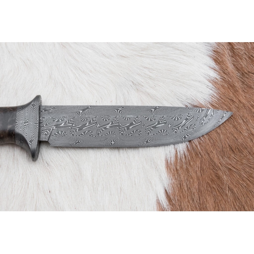Išskirtinis Damasko peilis 13,8 cm klevas