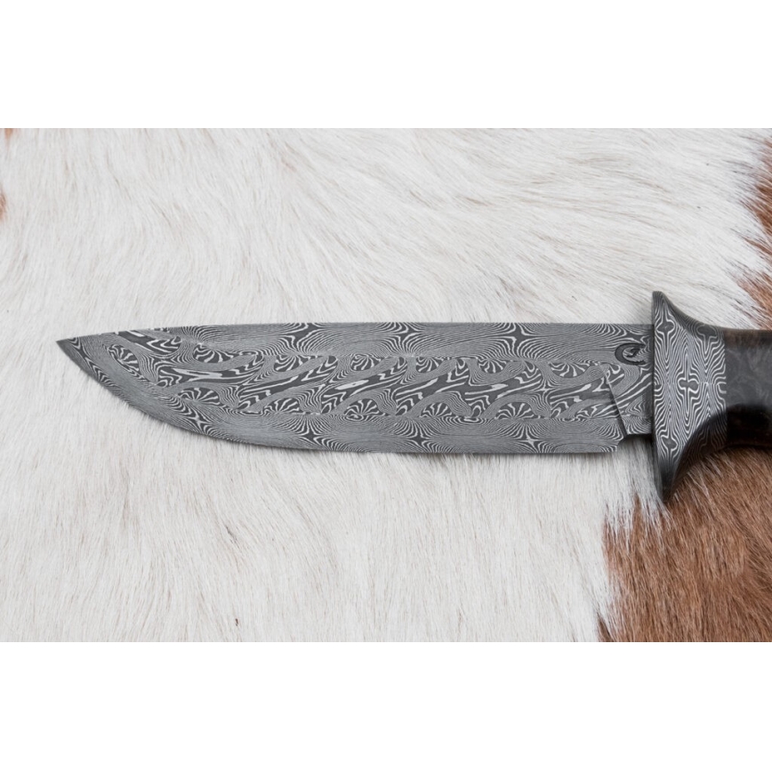 Išskirtinis Damasko peilis 13,8 cm klevas