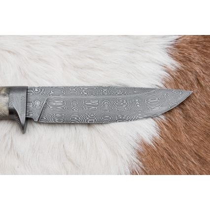 Išskirtinis Damasko peilis 13 cm kaštonas