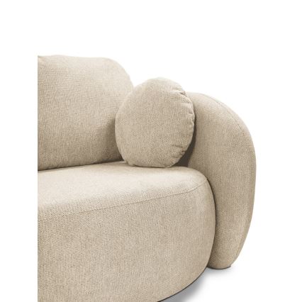 Išskleidžiama trijų vietų sofa OLBIA smėlio spalvos