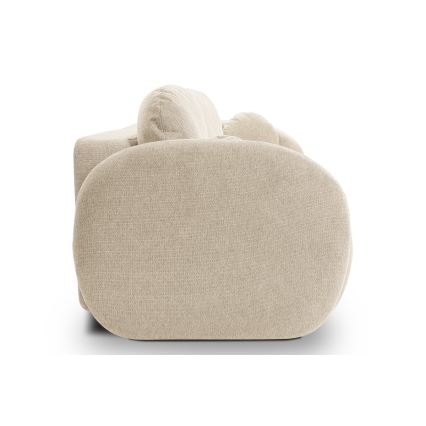 Išskleidžiama trijų vietų sofa OLBIA smėlio spalvos