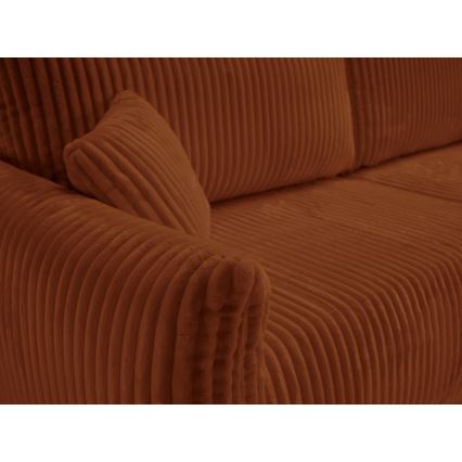 Išskleidžiamas dvivietis sofa FRIDA rudos spalvos