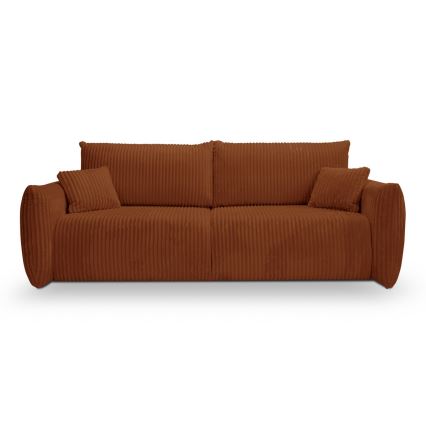 Išskleidžiamas dvivietis sofa FRIDA rudos spalvos