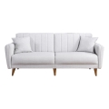 Išskleidžiama dvivietė sofa KITO, kreminė