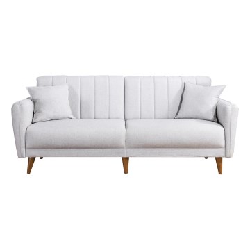 Išskleidžiama dvivietė sofa KITO, kreminė