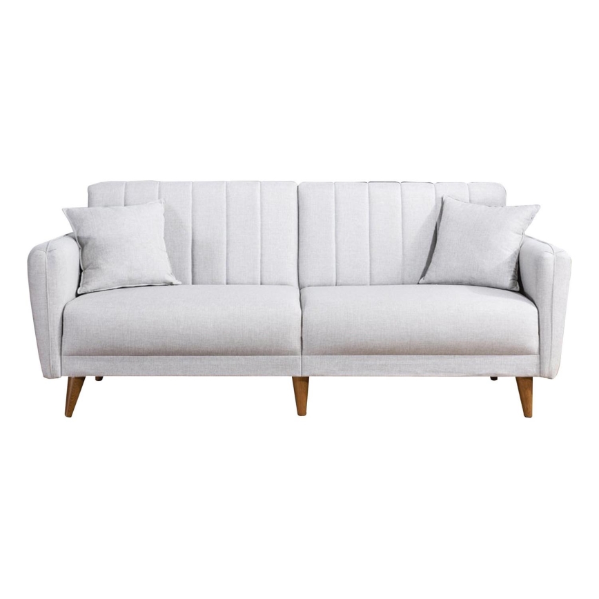 Išskleidžiama dvivietė sofa KITO, kreminė