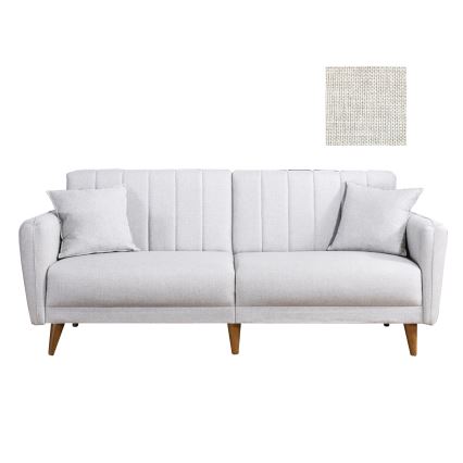Išskleidžiama dvivietė sofa KITO, kreminė