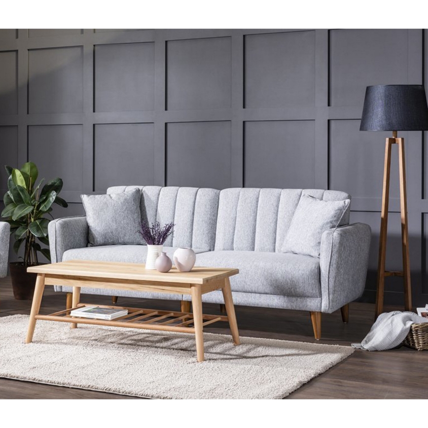 Išskleidžiama dvivietė sofa KITO pilka