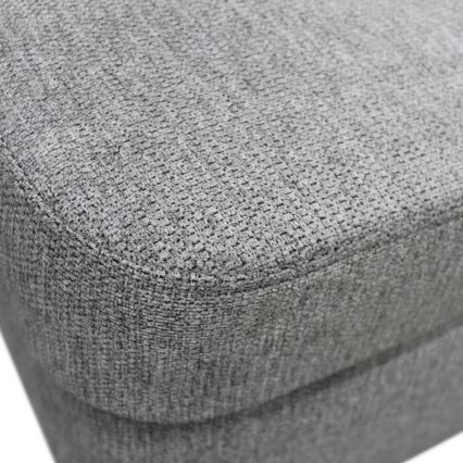 Išskleidžiama kampinė sofa-lova su talpia daiktadėže, U formos, SERPA, kairinė, pilka