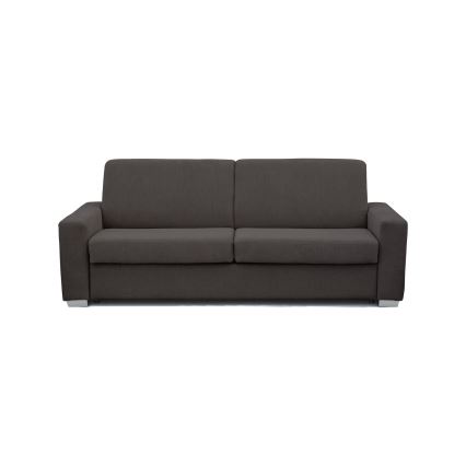 Išskleidžiama trijų vietų sofa LEKA kasdieniam miegui, ruda