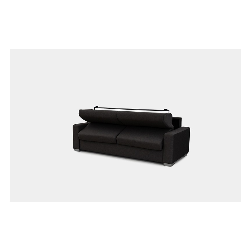 Išskleidžiama trijų vietų sofa LEKA kasdieniam miegui, ruda