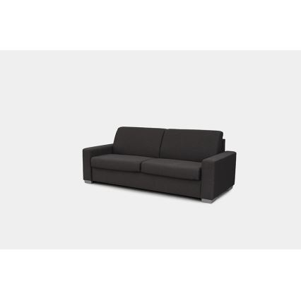 Išskleidžiama trijų vietų sofa LEKA kasdieniam miegui, ruda