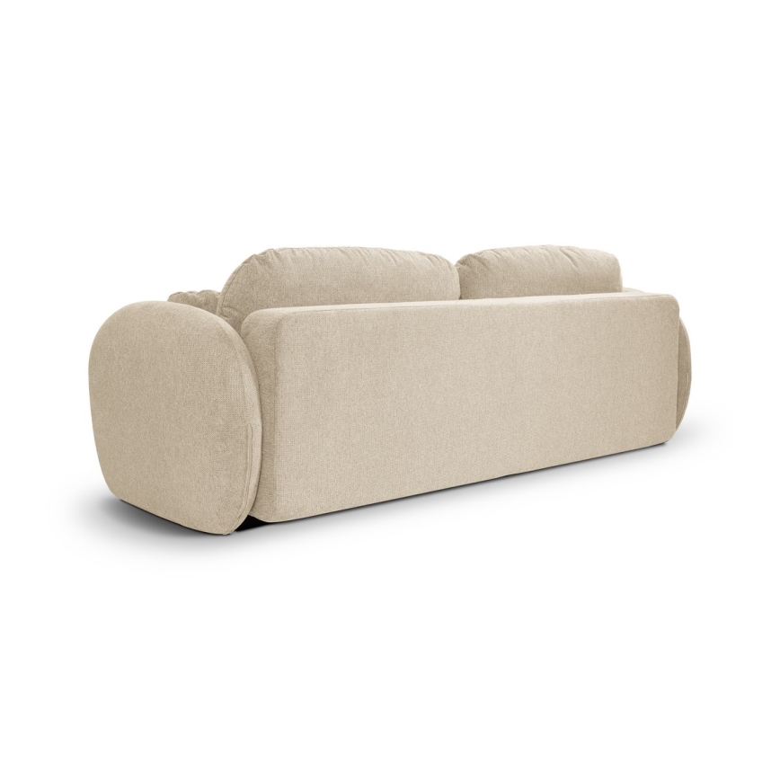 Išskleidžiama trijų vietų sofa-lova OLBIA smėlinė