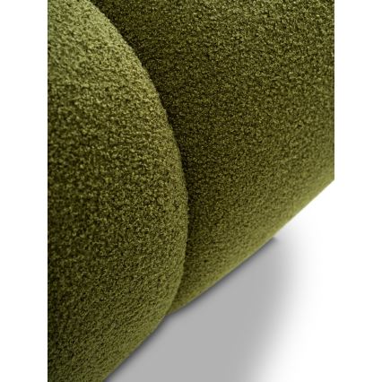 Išskleidžiama trijų vietų sofa-lova su talpia daiktų dėže NUORO, žalia