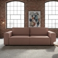 Išskleidžiama trijų vietų sofa RONDA su daiktadėže, raudona