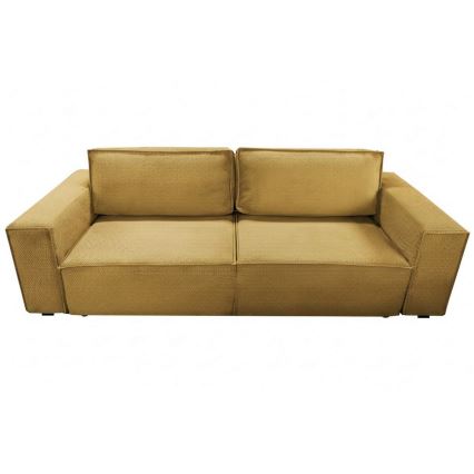 Išskleidžiama trijų vietų sofa su daiktų laikymo dėže RONDA oranžinė