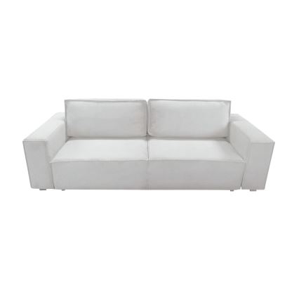 Išskleidžiama trivietė sofa RONDA su talpia daiktų talpykla, smėlinė
