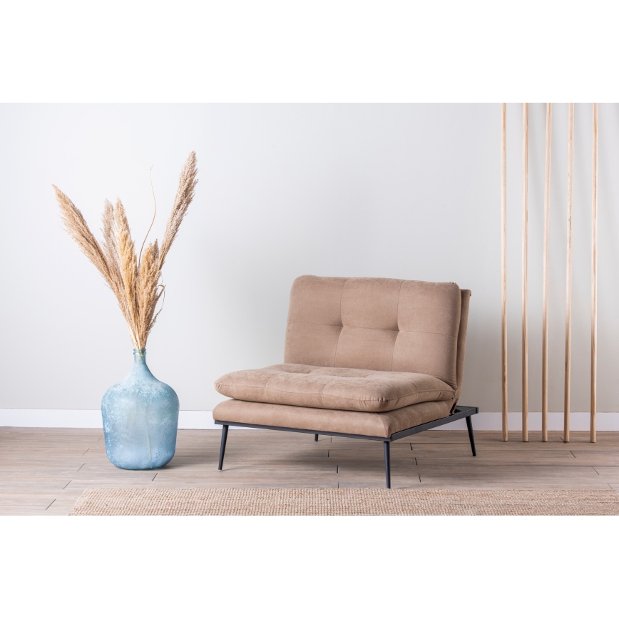 Išskleidžiamas fotelis SPEAKY, rudos spalvos