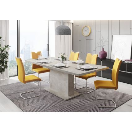 Išskleidžiamas valgomasis stalas STRAP betono pilka