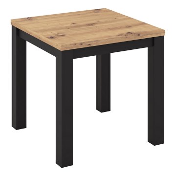 Išskleidžiamas valgomasis stalas ZARO ąžuolas Artisan/juodas