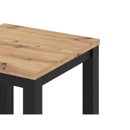 Išskleidžiamas valgomasis stalas ZARO ąžuolas Artisan/juodas