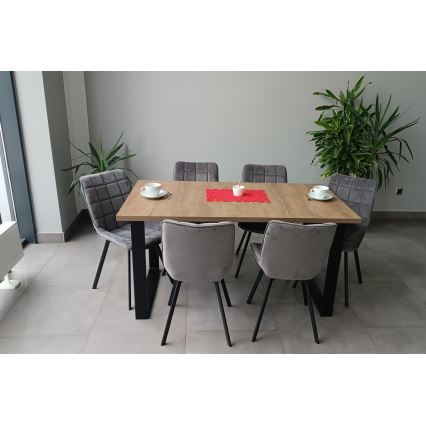 Išskleidžiamas valgomojo stalas COLIN ąžuolo spalvos