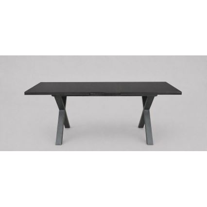 Išskleidžiamas valgomojo stalas DOMO 150/190x80 cm juodas