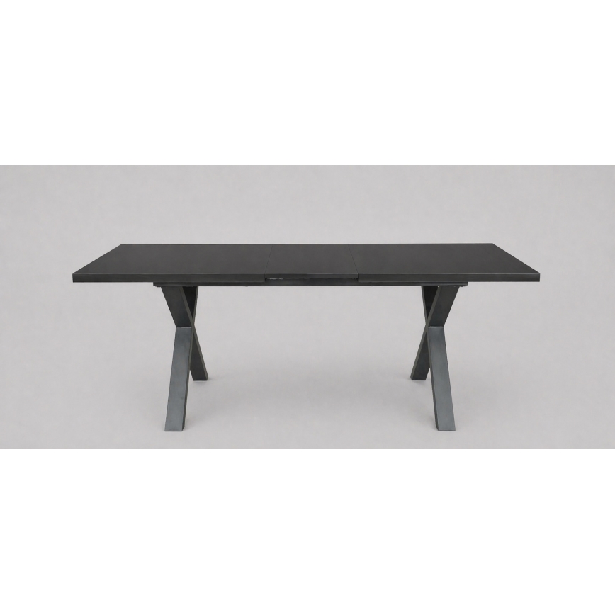 Išskleidžiamas valgomojo stalas DOMO 150/190x80 cm juodas