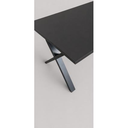 Išskleidžiamas valgomojo stalas DOMO 150/190x80 cm juodas