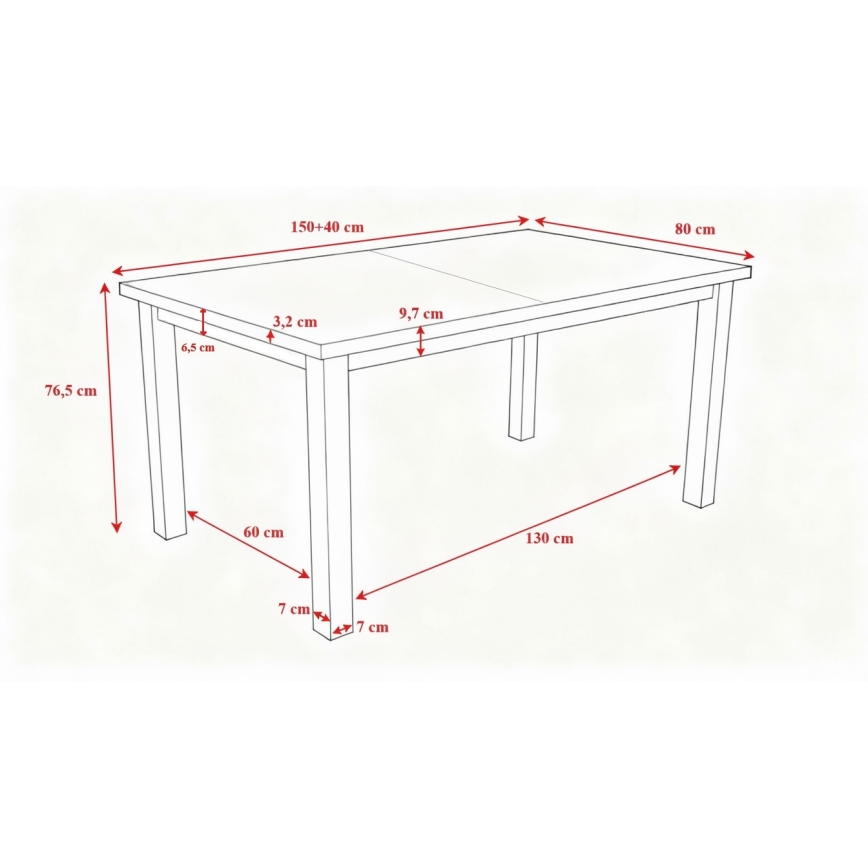 Išskleidžiamas valgomojo stalas LIAM sonoma ąžuolas